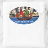 香港サンパンオリエントの真珠 楕円形シール (バッグ)