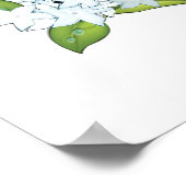 香港シティスケープ旅行ポスター ポスター (角)