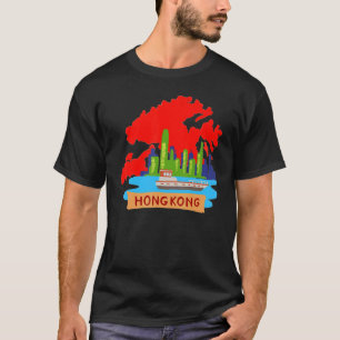 香港シティ中国お土産男性へ女性4 Tシャツ