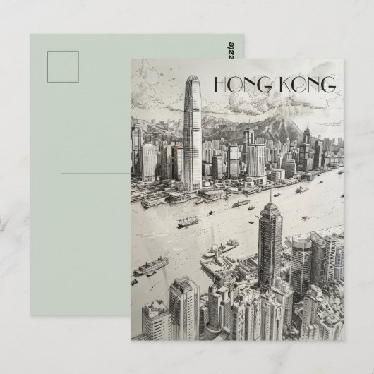 香港スカイライン ポストカード (正面/裏面)