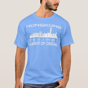 香港スカイラインGPS座標キャピタルシティ2 Tシャツ