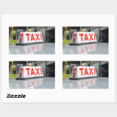 香港タクシー 長方形シール (シート)