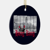 香港ハーバースカイラインヴィンテージ中国土産 セラミックオーナメント (右)