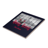 香港ハーバースカイラインヴィンテージ中国土産 タイル (側面)