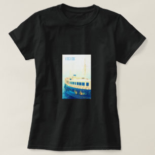 香港ハーバーフェリービンテージ旅行 Tシャツ