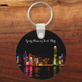 香港ビクトリアハーバー#2キーチェーン キーホルダー (正面)