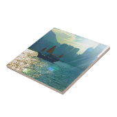 香港ビクトリア港の水の調子"がらくた" タイル (側面)