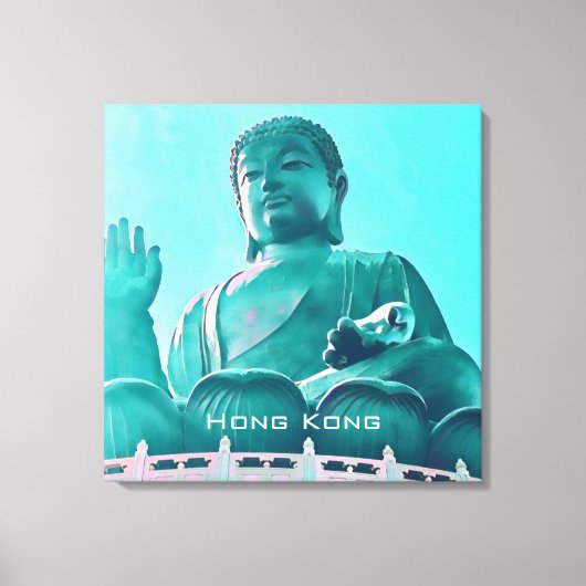 香港ビッグブッダランタウ島旅行 キャンバスプリント (正面)