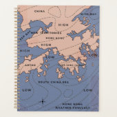 香港ビンテージ気象図 プランナー手帳 (正面)