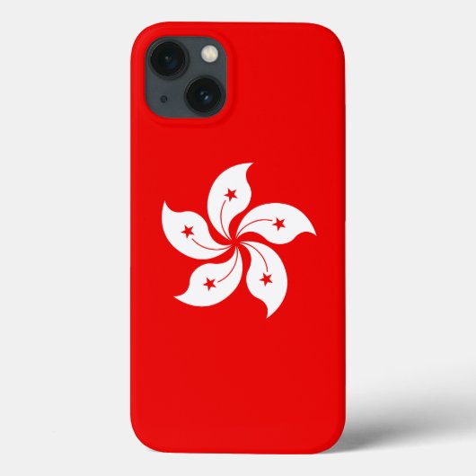 香港フラグホワイトオーキッドシンボル Case-Mate iPhoneケース (裏面)