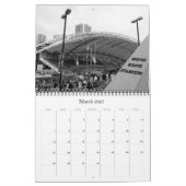 香港ブラック&ホワイト2025 カレンダー (3月 2027)