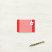 香港ホワイトオーキッドシンボル ポストイット (デスク上)