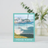 香港モダンケーブルカー旅行 ポストカード (スタンド正面)