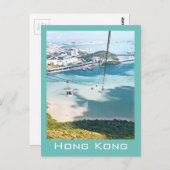 香港モダンケーブルカー旅行 ポストカード (正面/裏面)