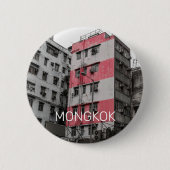 香港モンコック中国カオルーンファインアート土産 缶バッジ (正面)