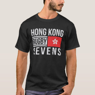 香港ラグビーセブンHKチー誇りを持ったムススのファン7 Tシャツ