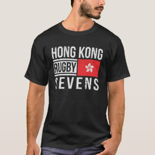 香港ラグビーセブンHKチー誇りを持ったムススのファン7 Tシャツ
