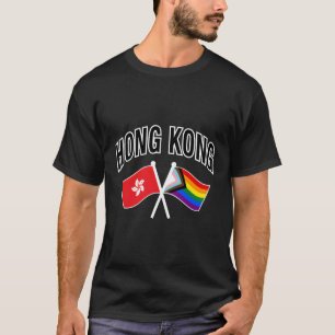 香港レインボープライドフラッグ誇りを持ったホンコンガー Tシャツ