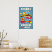 香港ヴィンテージ旅行ポスター ポスター (キッチン)