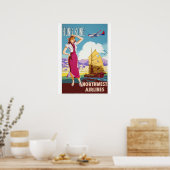 香港ヴィンテージ旅行ポスター ポスター (キッチン)