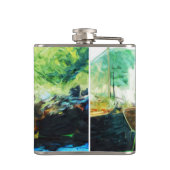 香港中国の港のジャンク抽象芸術 フラスク (裏面)