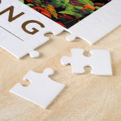 香港中国アパートメンツトラベルアートヴィンテージ ジグソーパズル (側面)