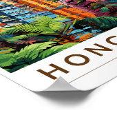 香港中国アパートメンツトラベルアートヴィンテージ ポスター (角)