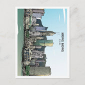香港中国スケッチアートヴィンテージトラベル ポストカード (正面)