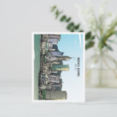 香港中国スケッチアートヴィンテージトラベル ポストカード (スタンド正面)