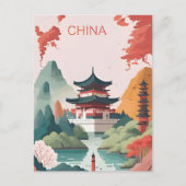 香港中国トラベルアートヴィンテージ雲南 ポストカード (正面)
