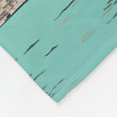 香港中国トラベルアートヴィンテージ フリースブランケット (角)