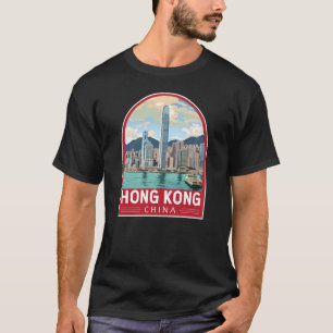 香港中国トラベルアートヴィンテージ Tシャツ