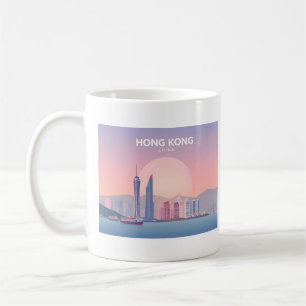 香港中国パステルトラベルデザイン コーヒーマグカップ