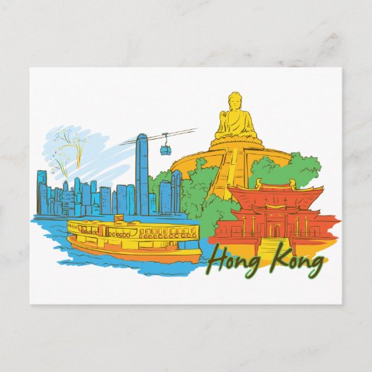 香港中国名物 ポストカード (正面)