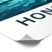 香港中国旅行プリント ポスター (角)