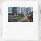 香港交通のシール 長方形シール (バッグ)