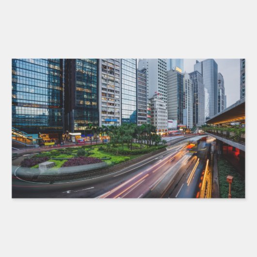 香港交通のシール 長方形シール (正面)