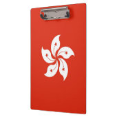 香港国旗が貼られた愛国的なクリップボード クリップボード (左)