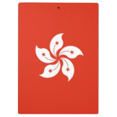 香港国旗が貼られた愛国的なクリップボード クリップボード (裏面)