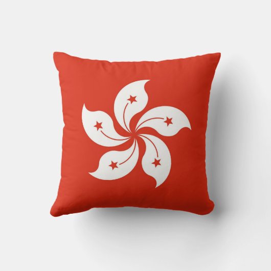 香港国旗のアメリカのモジョ枕 クッション (裏面)