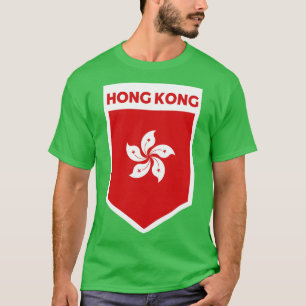 香港国旗のエンブレム Tシャツ