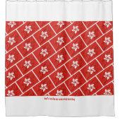 香港国旗のカスタマイズ聖なる書物、 経典愛国心 シャワーカーテン (正面)