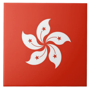 香港国旗のタイル タイル