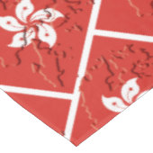 香港国旗の地図と国スタイリッシュ際的 テーブルクロス (アングル)