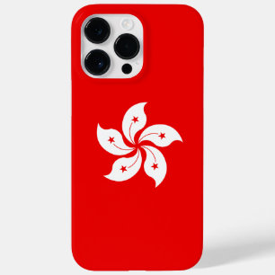 香港国旗の白い蘭のシンボル Case-Mate iPhone 14 PRO MAXケース