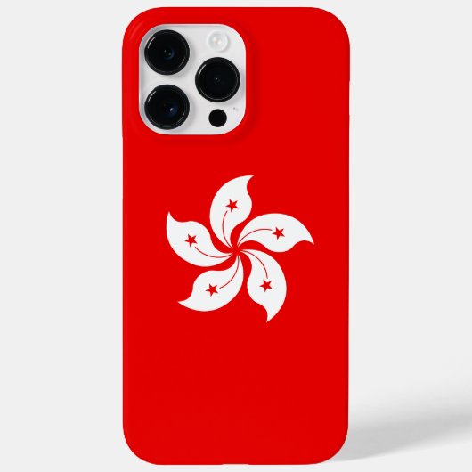 香港国旗の白い蘭のシンボル Case-Mate iPhoneケース (裏面)