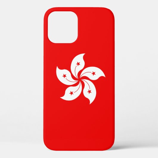 香港国旗の白い蘭のシンボル Case-Mate iPhoneケース (裏面)