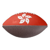 香港国旗を持つ愛国的なアメリカンフットボール アメリカンフットボール (回転270)