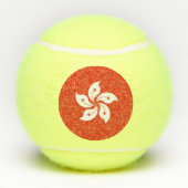 香港国旗を持つ愛国的なテニスボール テニスボール (裏面)