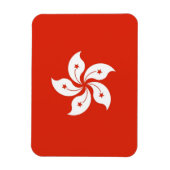 香港国旗を掲げた愛国的なフレキシブル磁石 マグネット (縦)